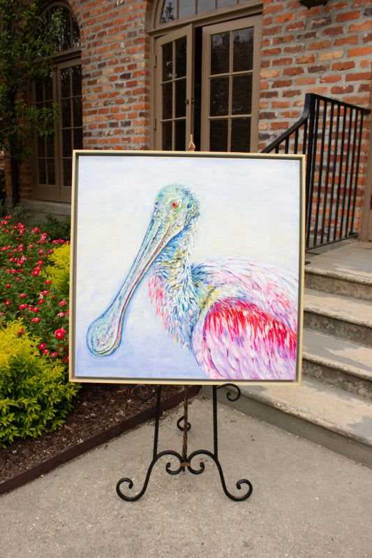 "Spoonbill in a Dream" Original Acrylic Painting