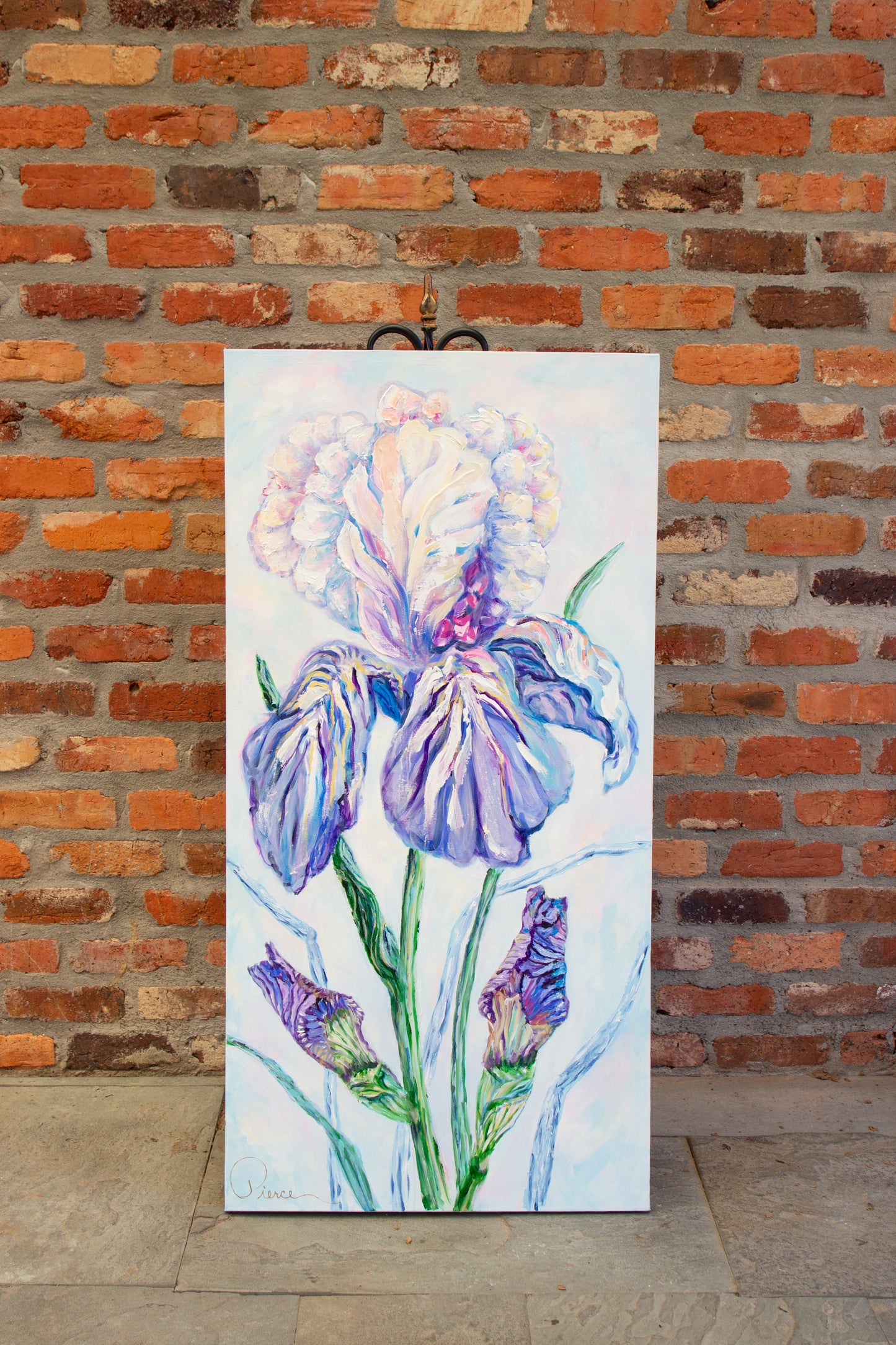 "Iris 1"Original Acrylic Painting