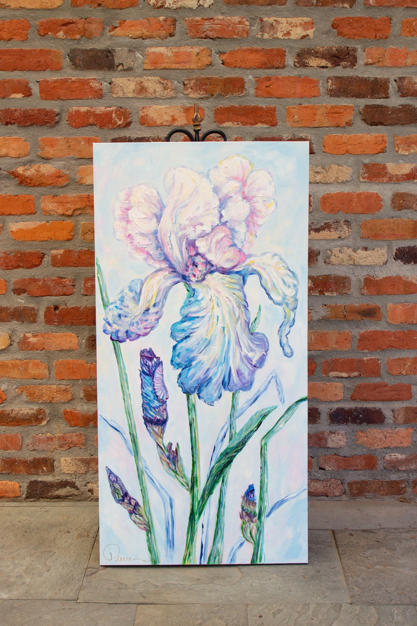 "Iris 2" Original Acrylic Painting