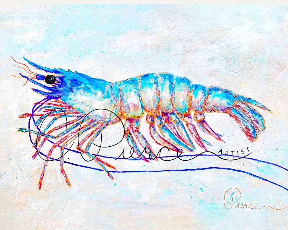 "Blue Shrimp" Print