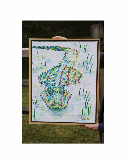 "Claudine" Framed Canvas Flash Sale