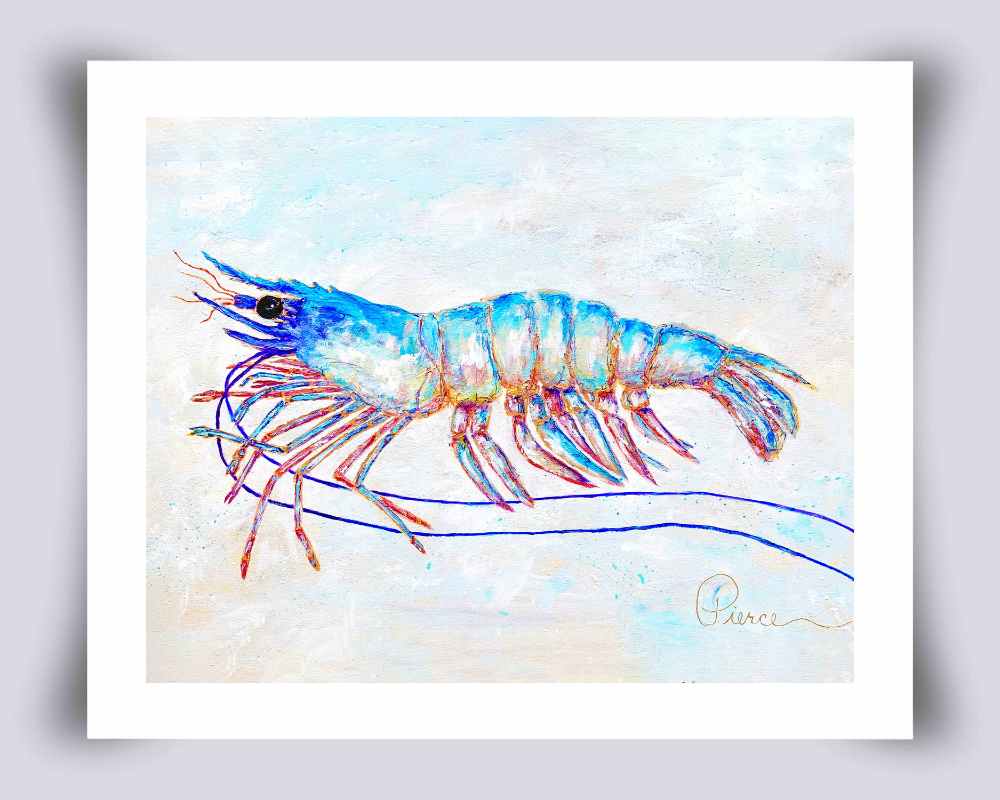 "Blue Shrimp" Print